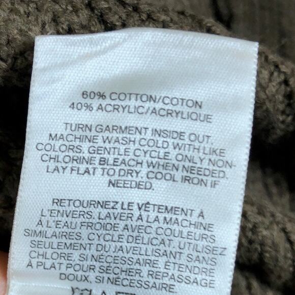 Express Womens Sweater Green V Neck Knitted Long Sleeve Tunic XSmall - Picture 7 of 12